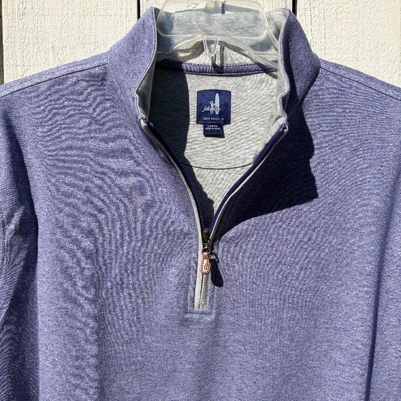 Johnnie-O Sully Quarter Zip purple Large - Picture 2 of 15